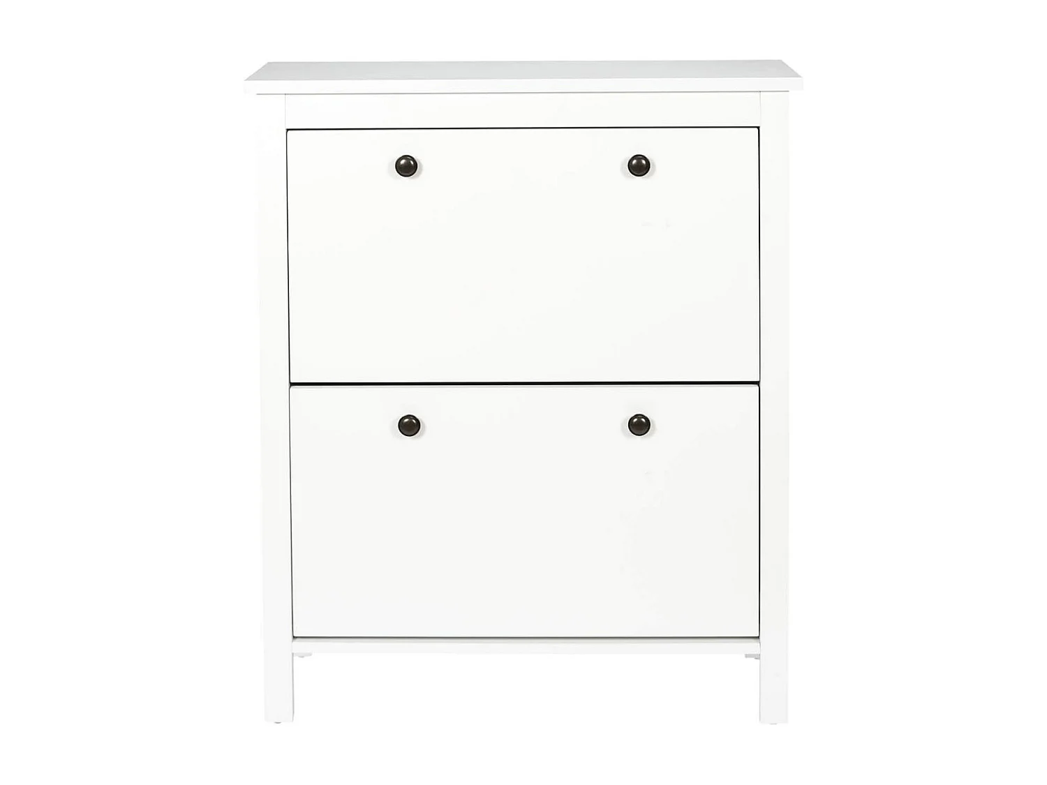 MARTIKA - Meuble à Chaussures 2 Portes Blanc