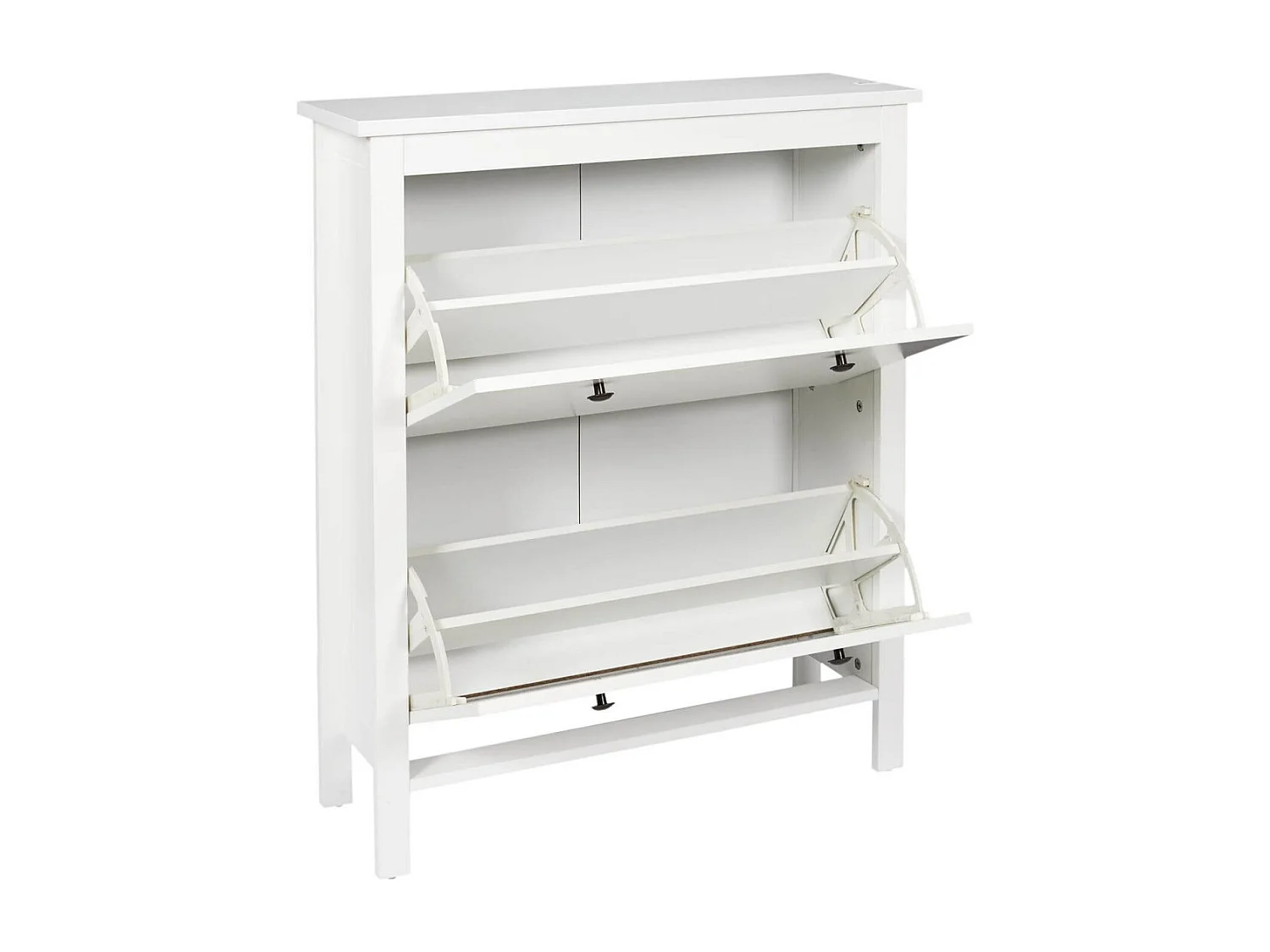 MARTIKA - Meuble à Chaussures 2 Portes Blanc