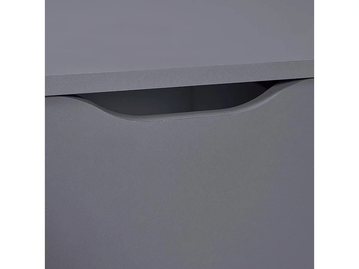 JENNY - Commode 6 Tiroirs Coloris Anthracite