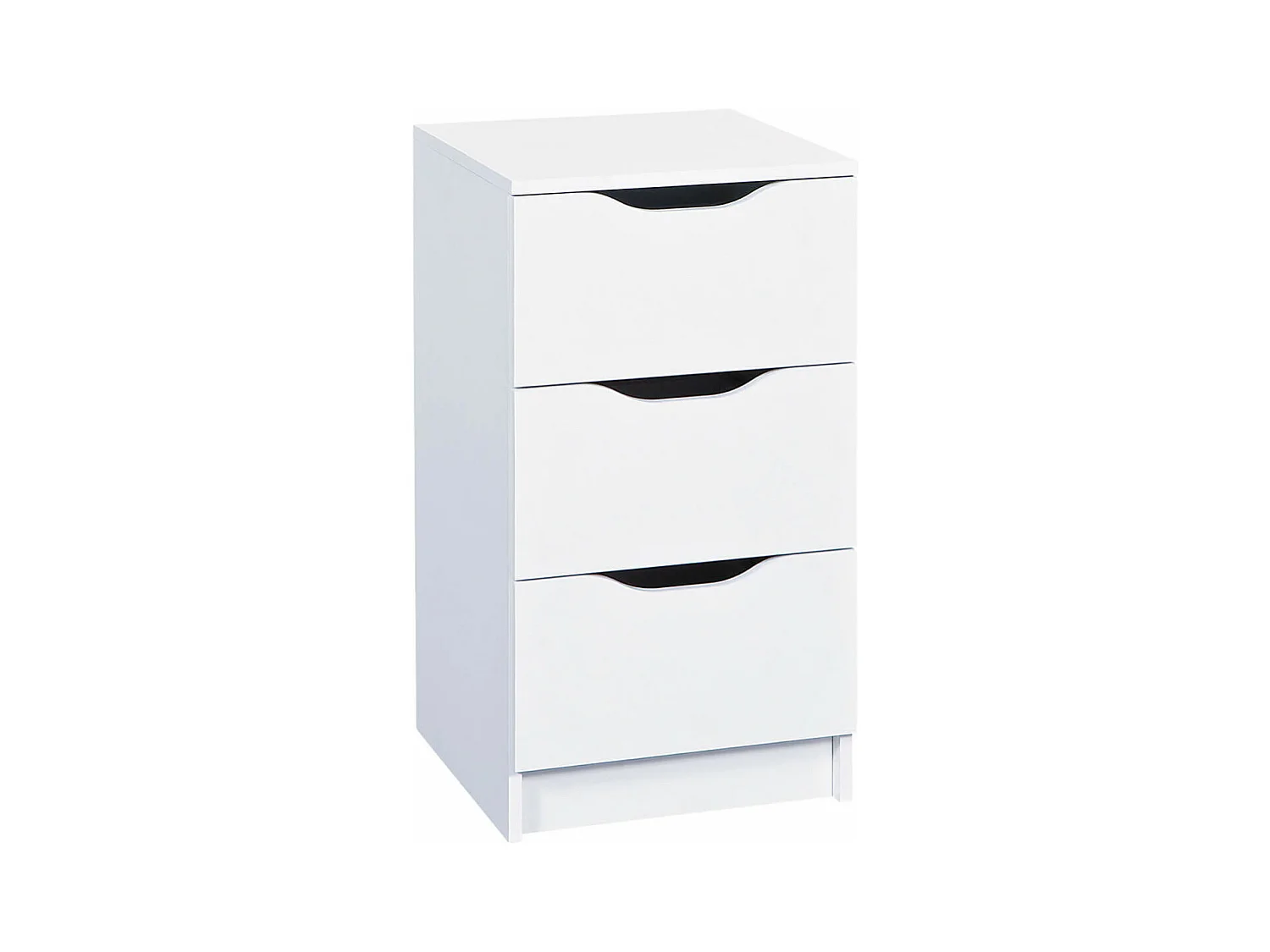 JENNY BLANC - Chiffonnier 3 Tiroirs Coloris Blanc