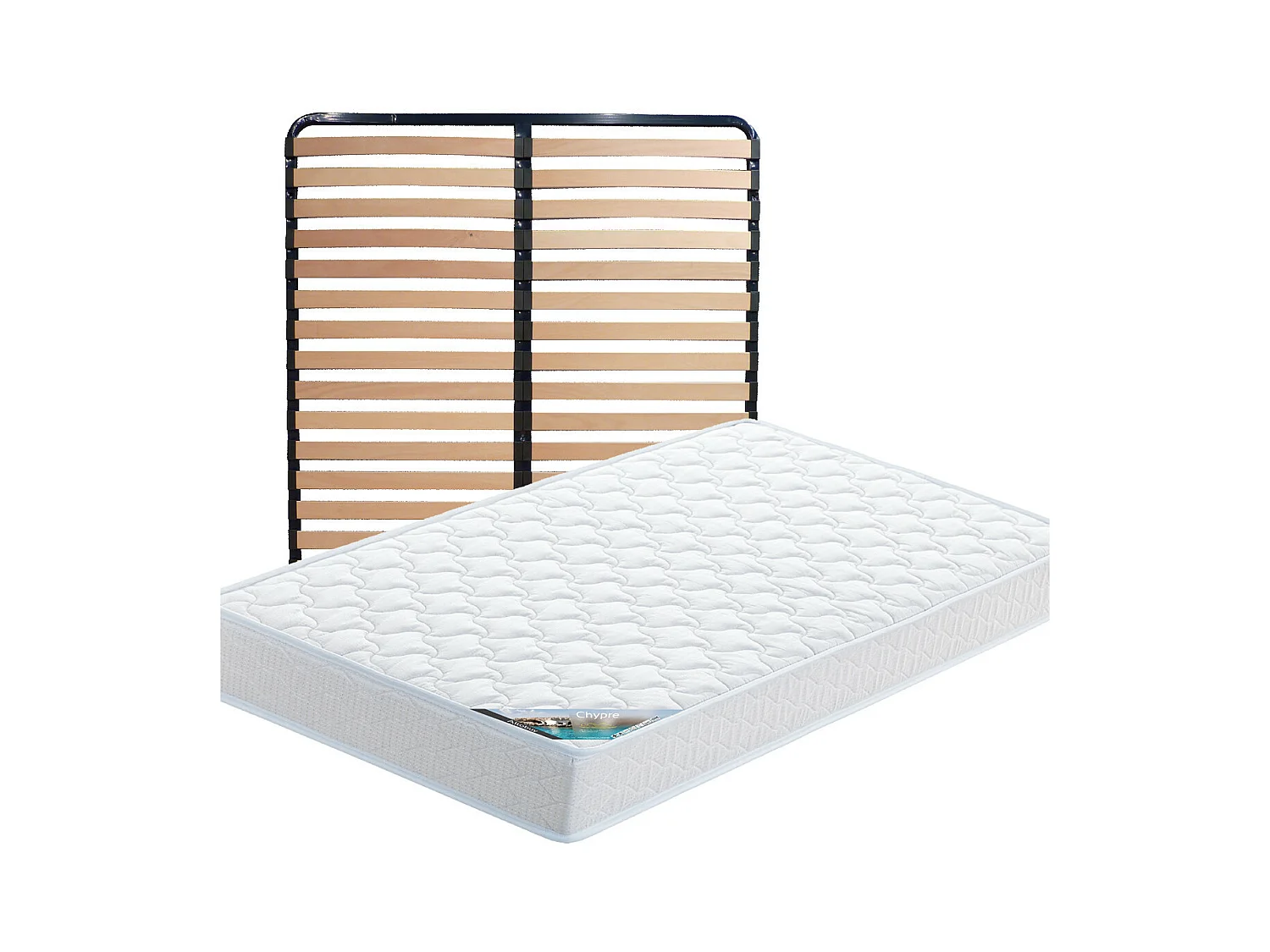 CHYPRE - Pack Matelas + Lattes 140x190