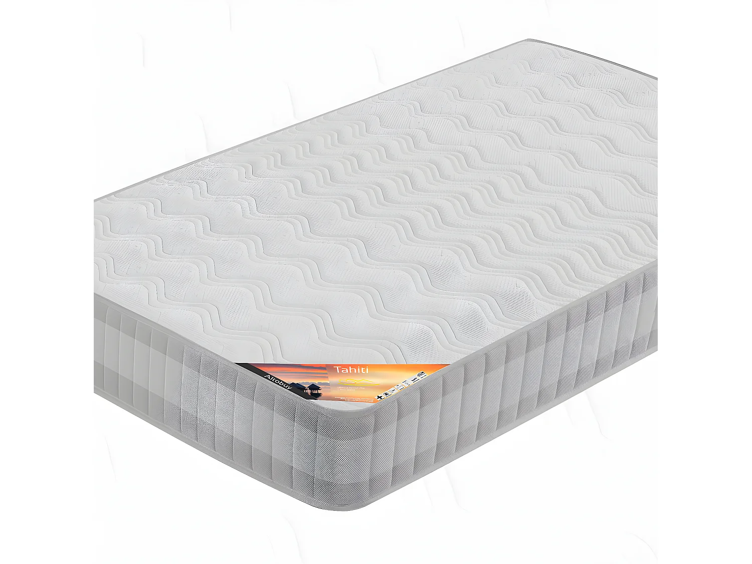 TAHITI - Pack Matelas + Titanium 22 140x190cm + Pieds