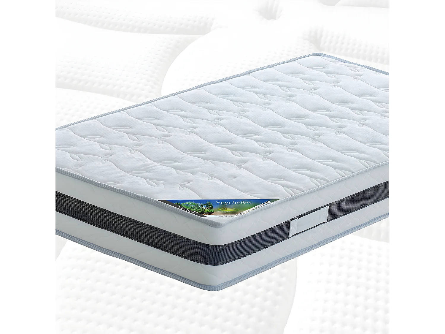 SEYCHELLES - Pack Matelas + Titanium 22 140x190cm + Pieds
