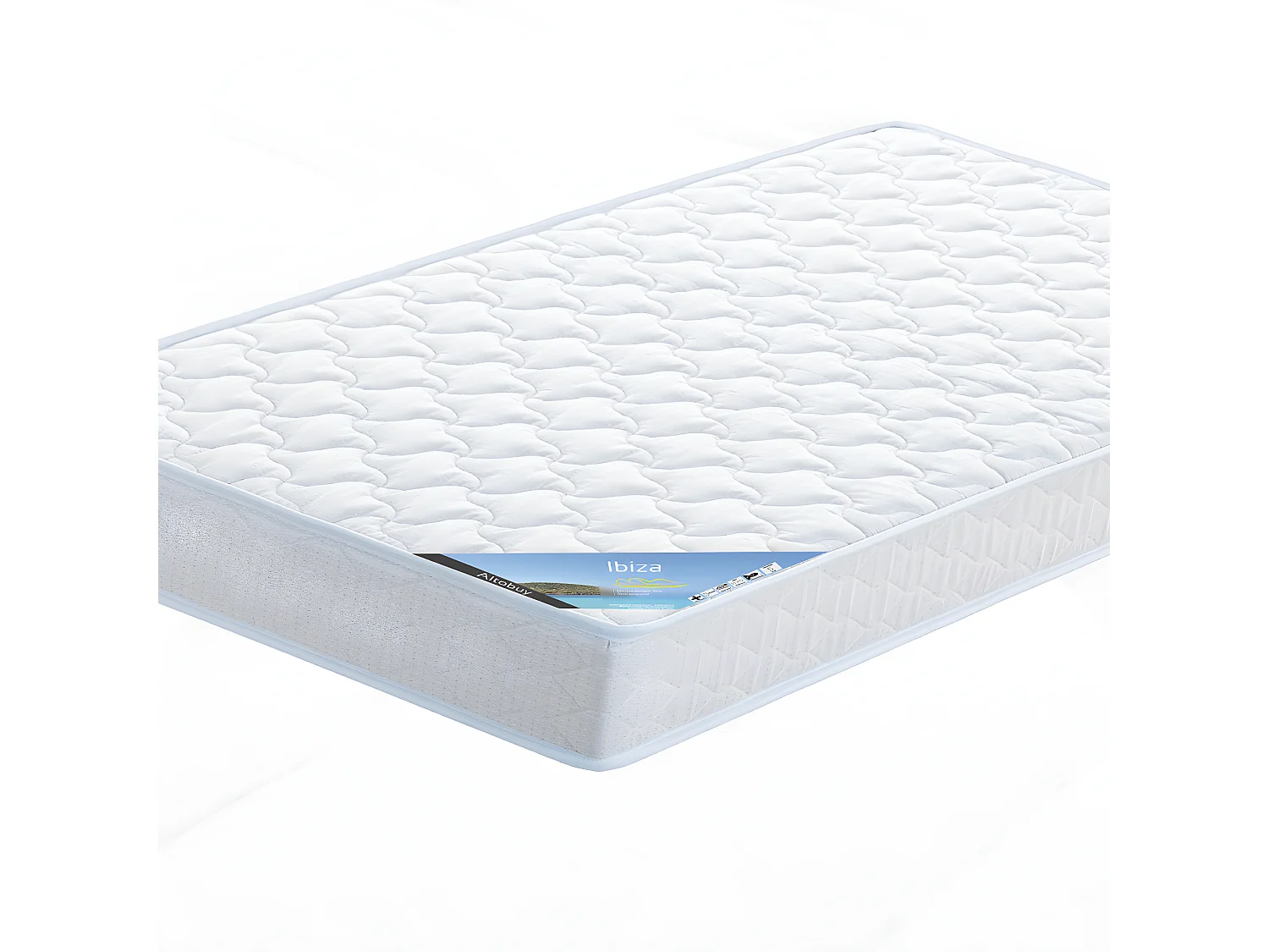 IBIZA - Pack Matelas + Titanium 22 140x190cm + Pieds