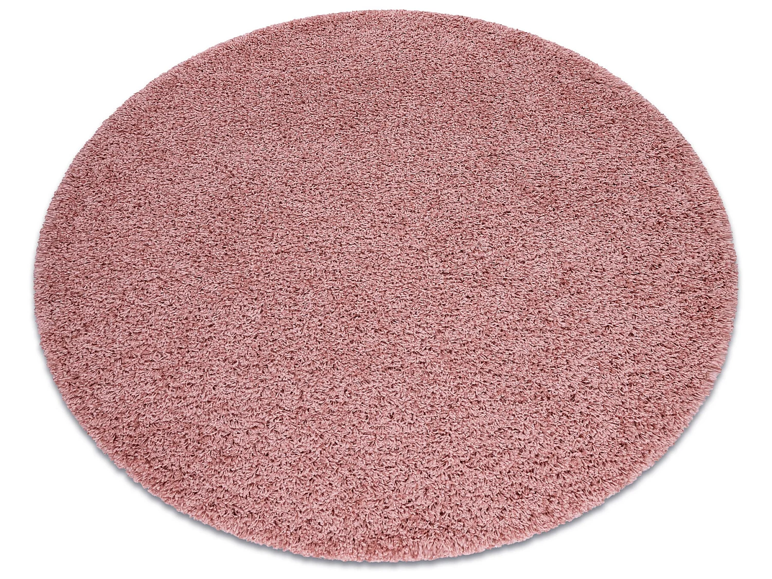 Tapijt SOFFI ROND shaggy 5cm rozekleuring  cercle 80 cm