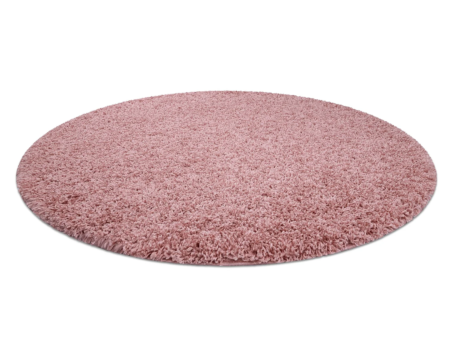 Tapijt SOFFI ROND shaggy 5cm rozekleuring  cercle 80 cm