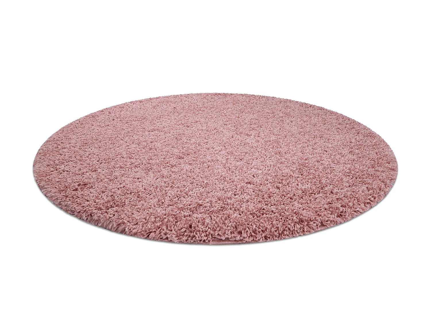Tapijt SOFFI ROND shaggy 5cm rozekleuring  cercle 80 cm