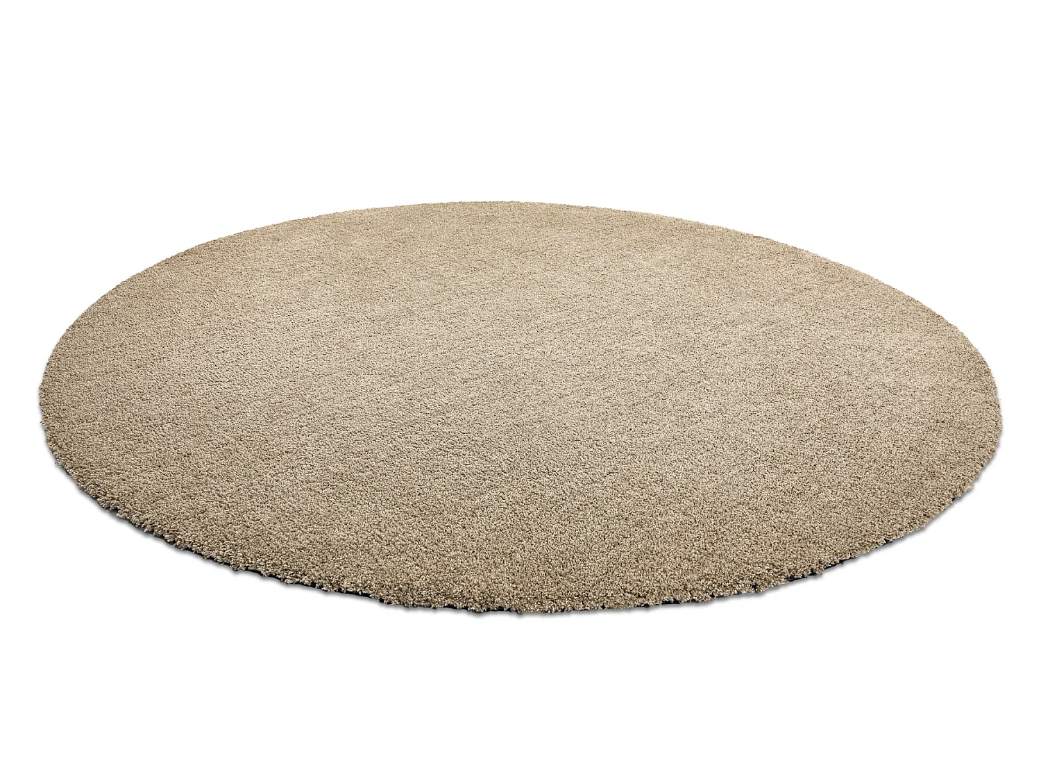 Tapis moderne lavable LATIO 71351050 cercle beige cercle 120 cm