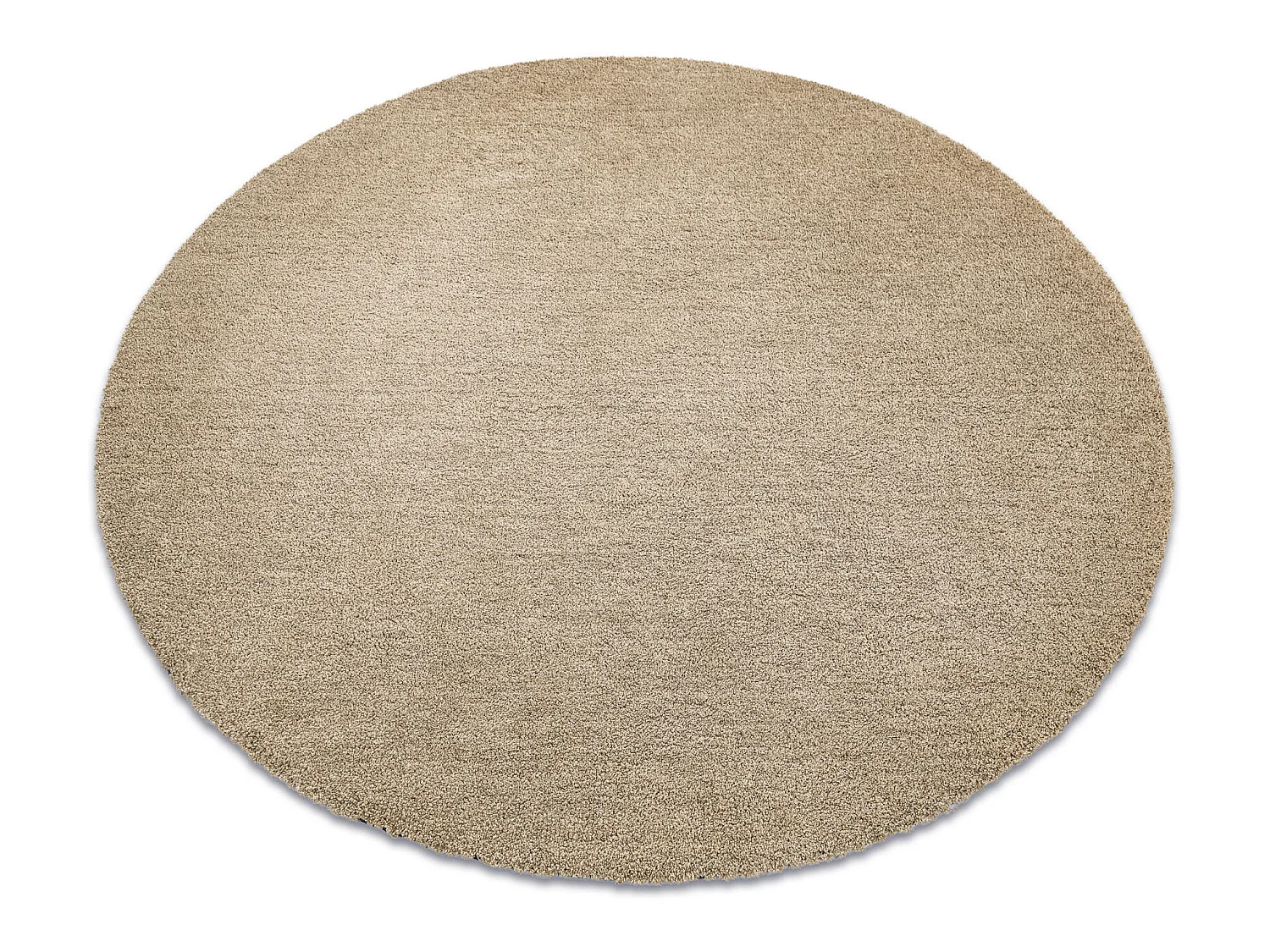 Modern Tapijt Wasbaar , LATIO 71351050 ROND beige  cercle 120 cm
