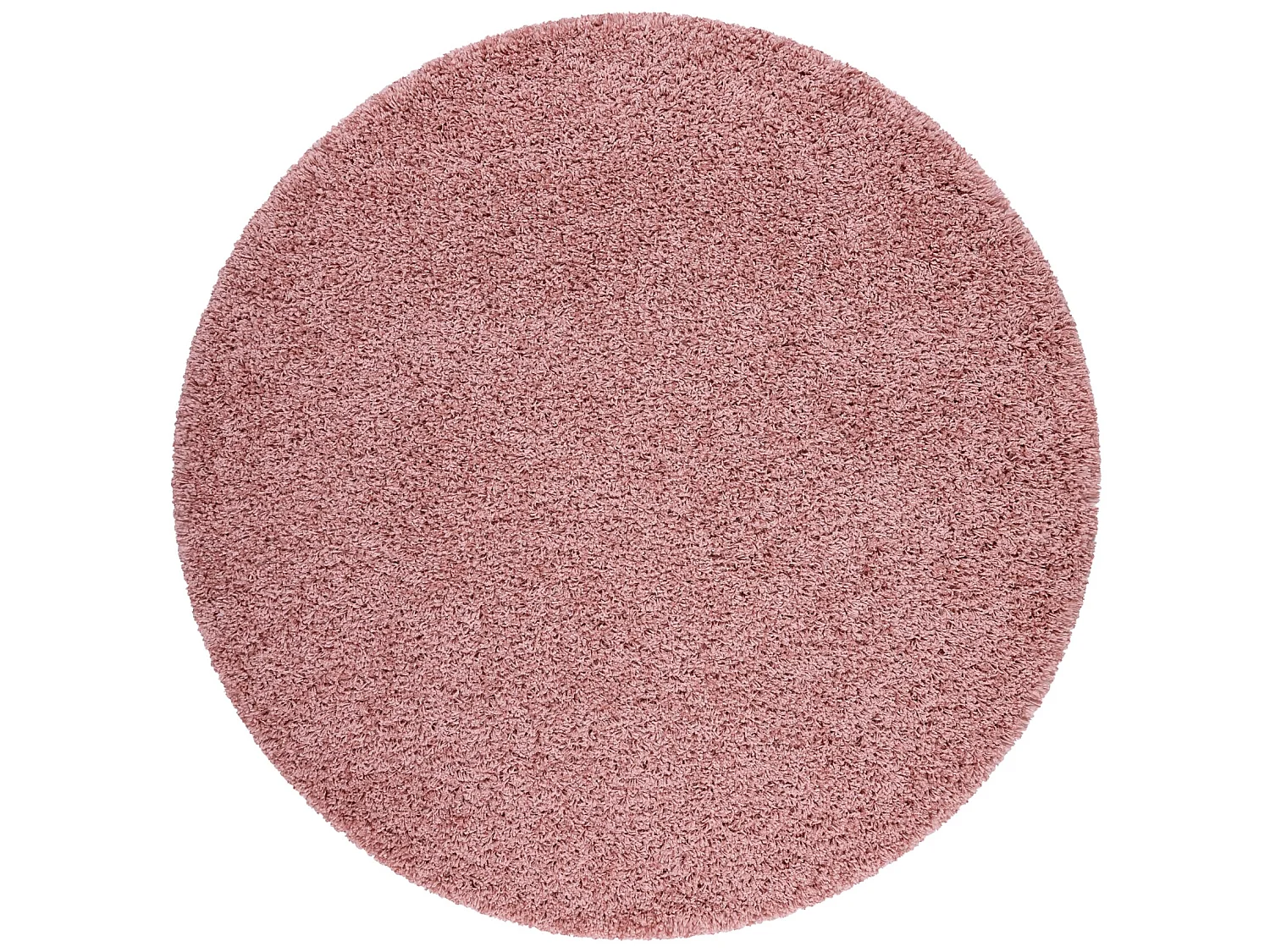 Tapis SOFFI Cercle shaggy 5cm rouge cercle 120 cm