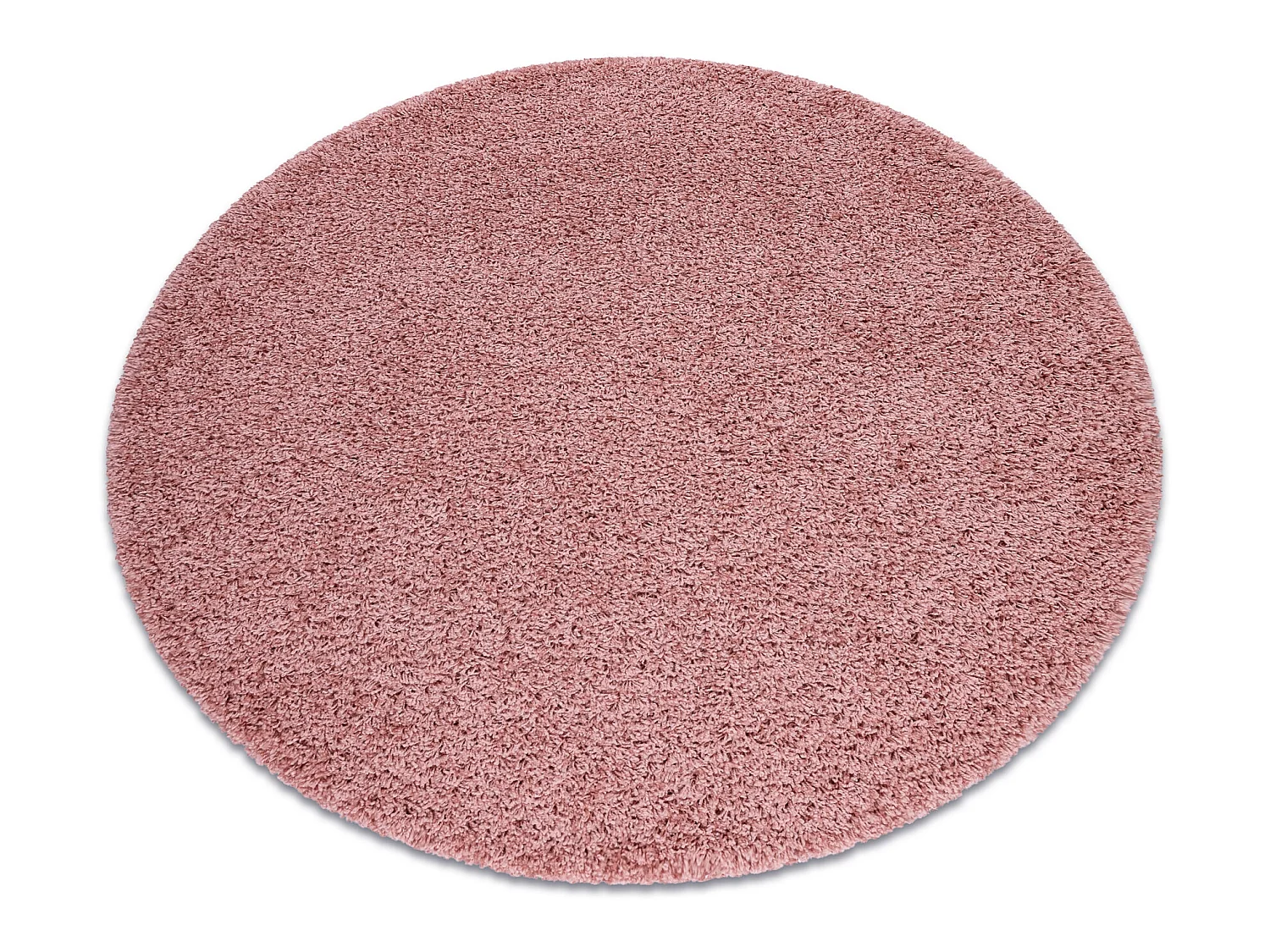Tapis SOFFI Cercle shaggy 5cm rouge cercle 120 cm