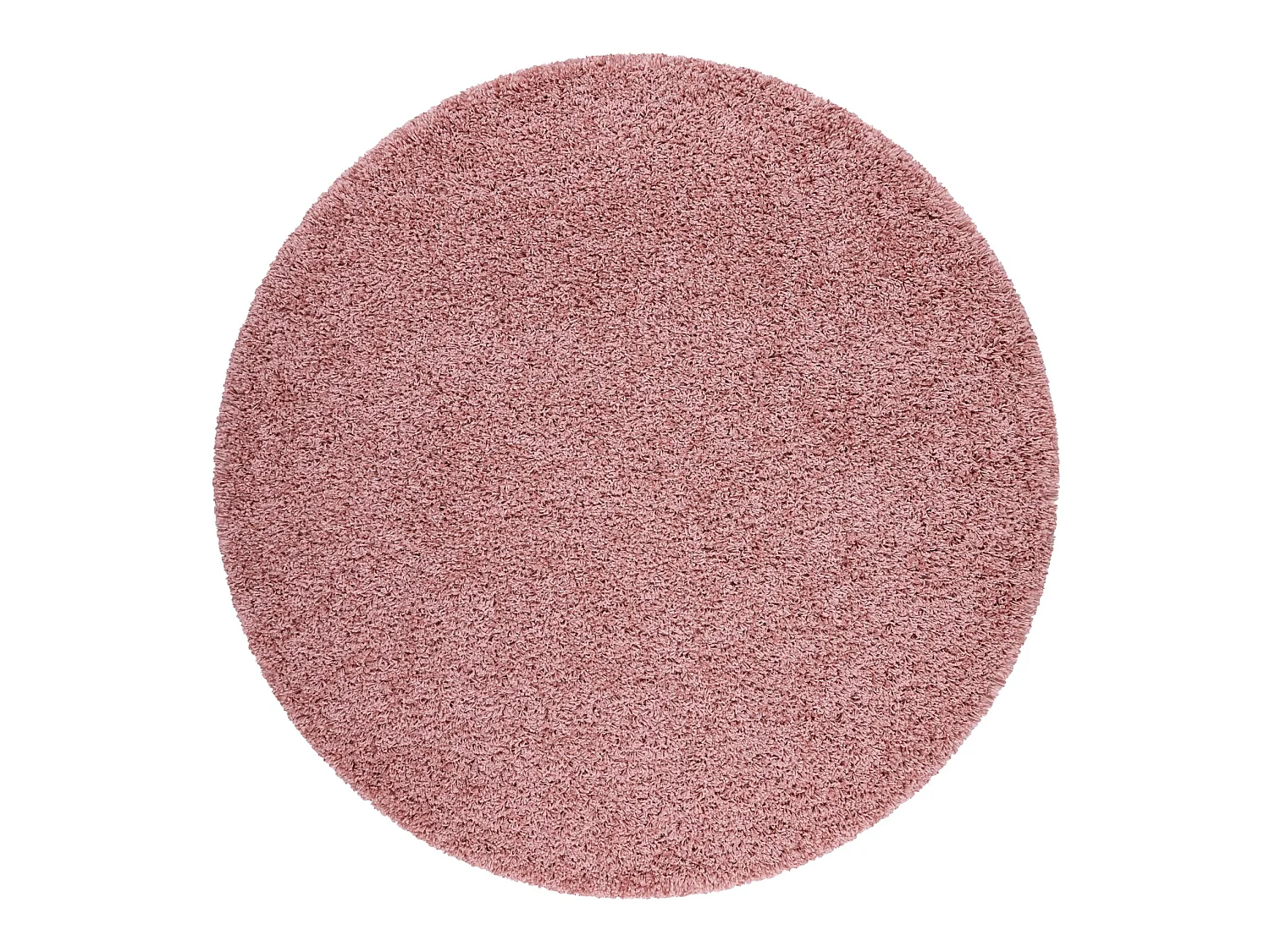 Tapis SOFFI Cercle shaggy 5cm rouge cercle 120 cm