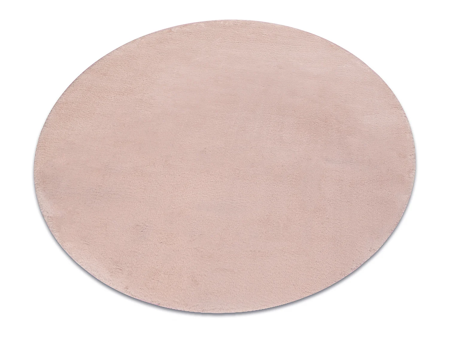 Modern wastapijt POSH cirkel shaggy, pluche, dik anti-slip roze cercle 80 cm