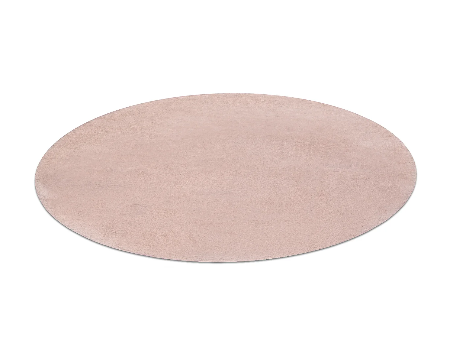 Tapis cercle POSH Shaggy pâle très épais, en peluche, antidérapant cercle 80 cm