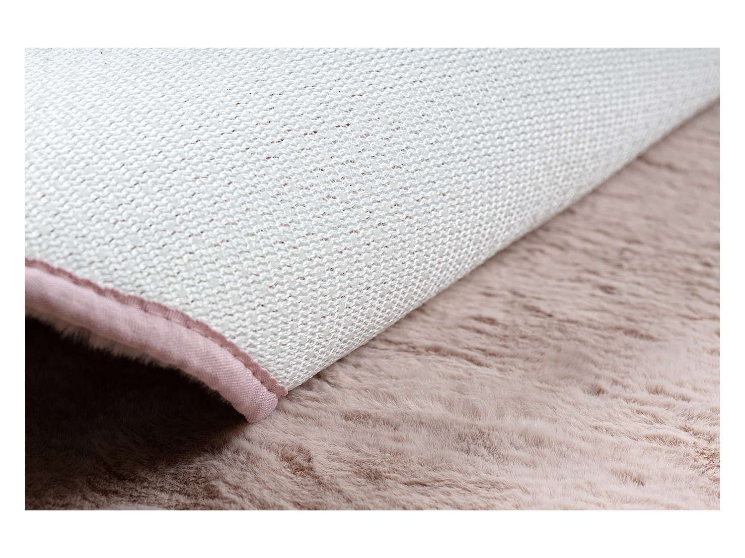 Tapis cercle POSH Shaggy pâle très épais, en peluche, antidérapant cercle 80 cm