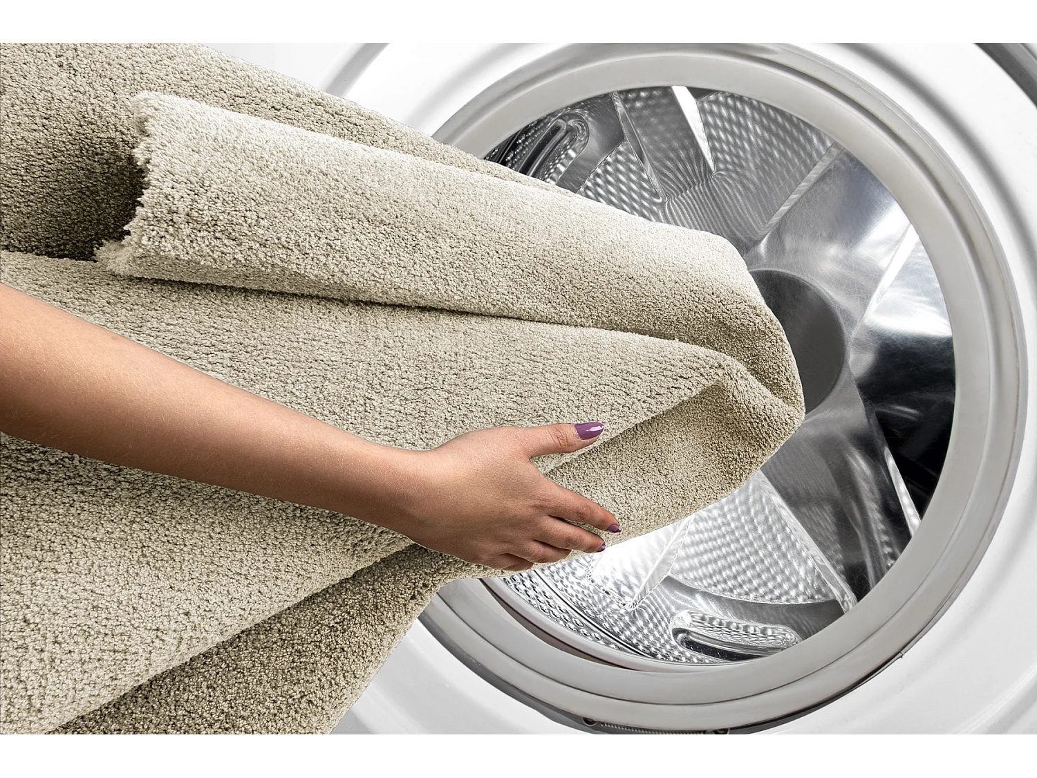 Tapis moderne lavable LATIO 71351056 cercle crème cercle 120 cm