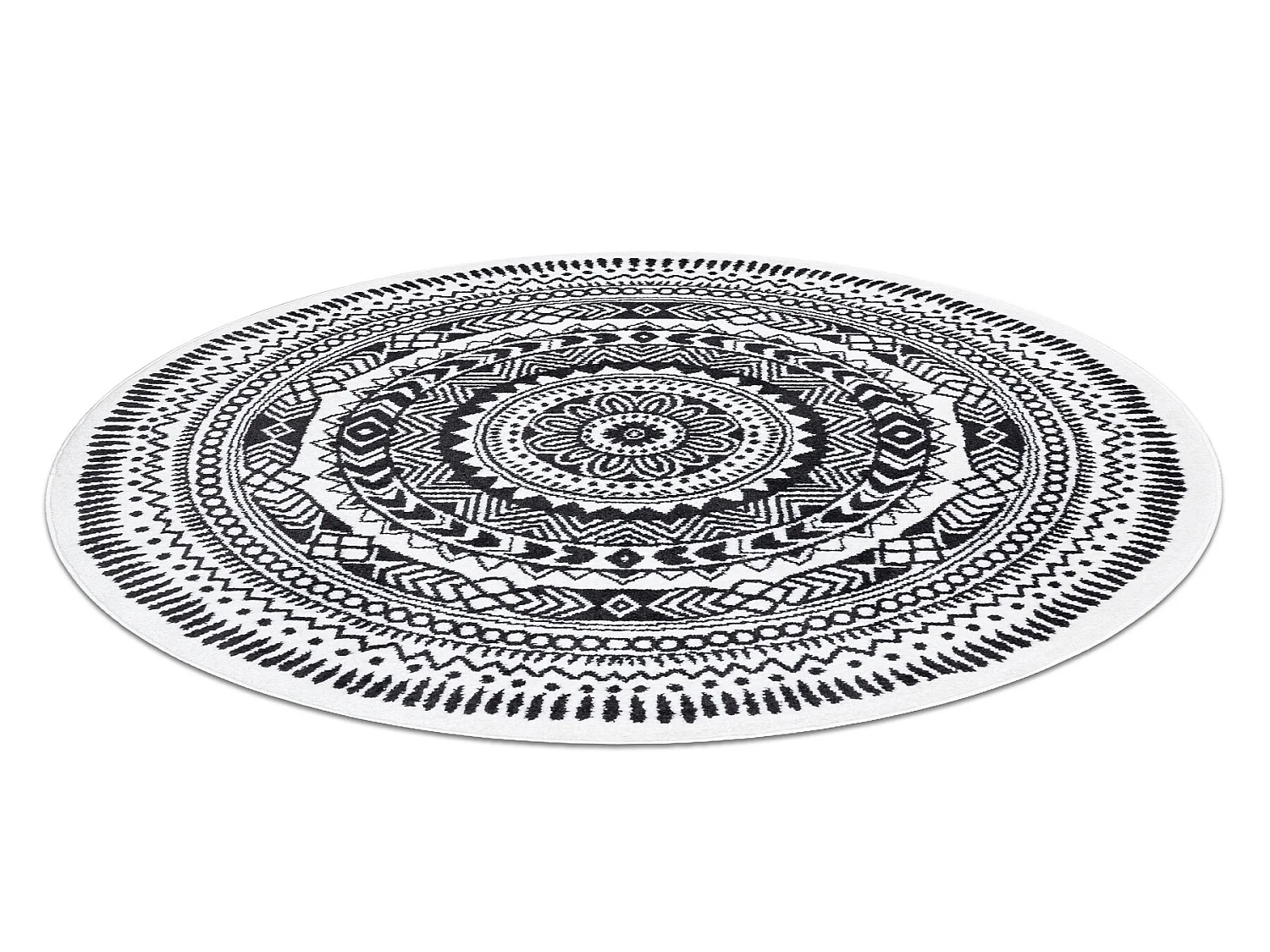 Tapijt FUN Napkin serweta wiel - grijs cercle 160 cm