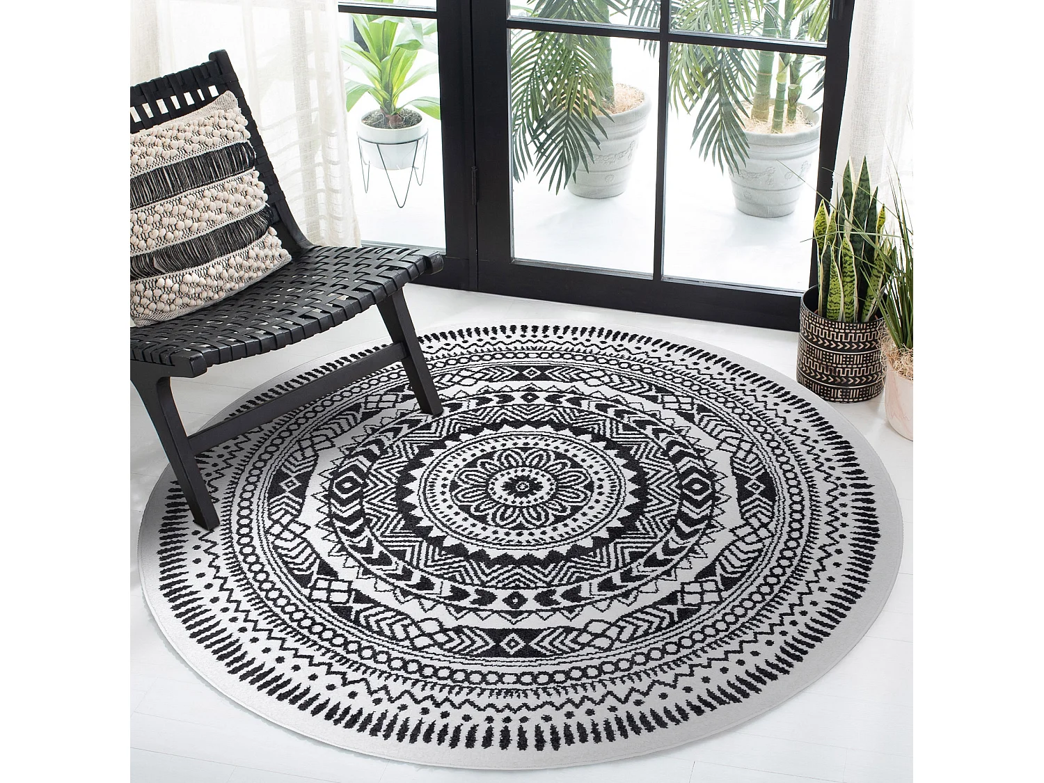 Tapijt FUN Napkin serweta wiel - grijs cercle 160 cm