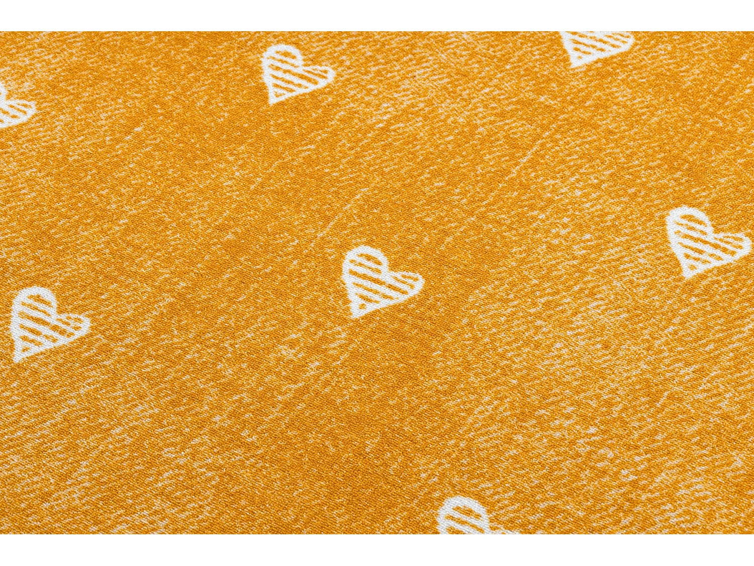 Tapijt voor kinderen HEARTS ROND Jeans gewreven , harten, kinderen - o cercle 150 cm