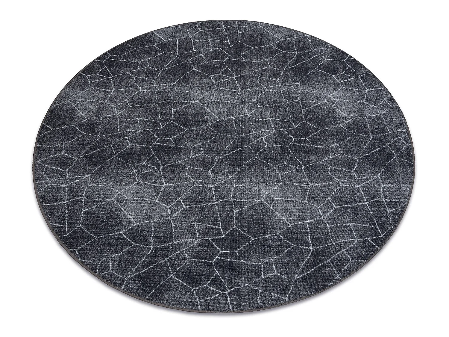 Tapijt STONE ROND steen grijskleuring cercle 100 cm