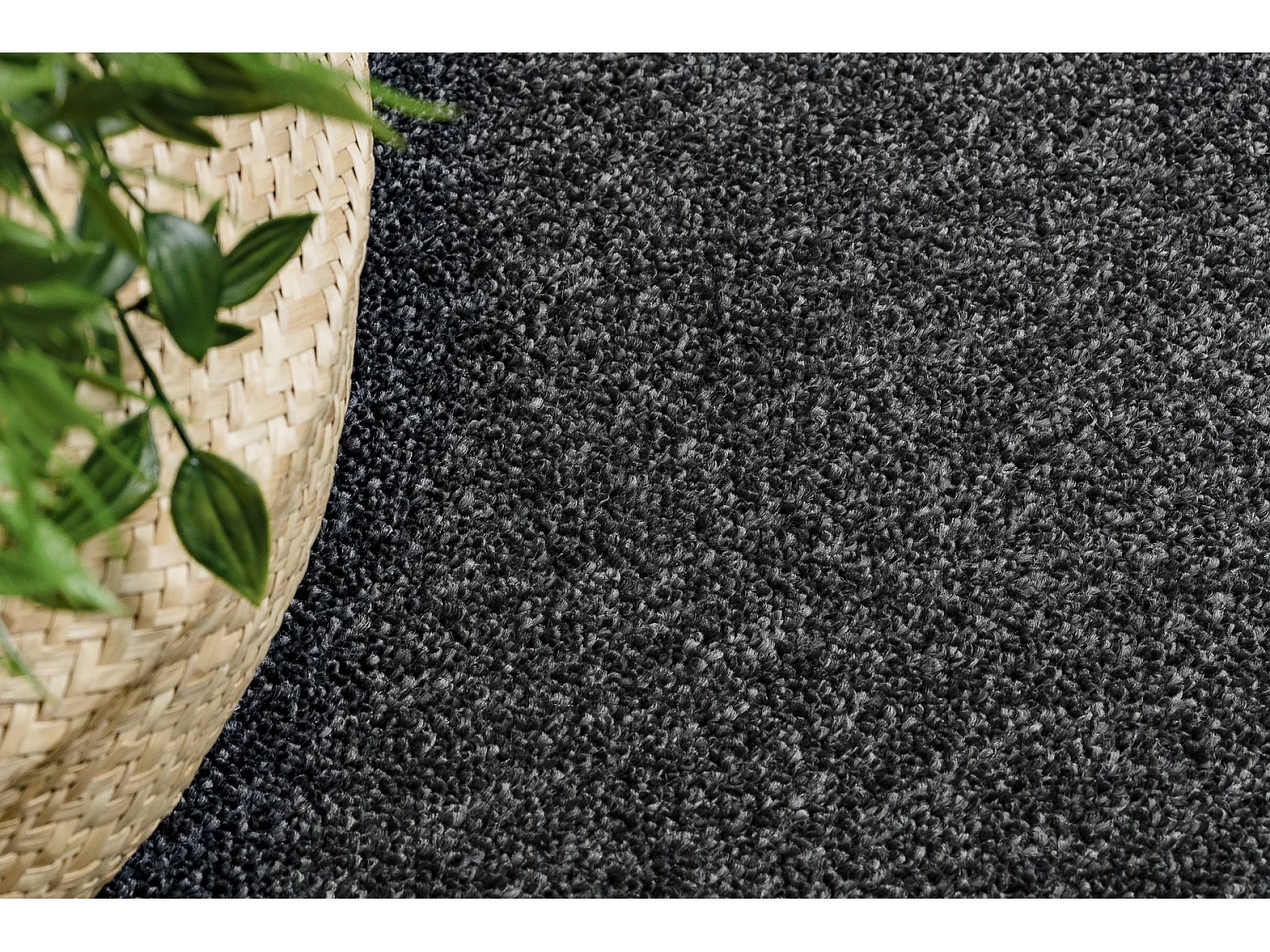 TAPIS cercle EXCELLENCE noir 141 plaine MÉLANGE cercle 150 cm