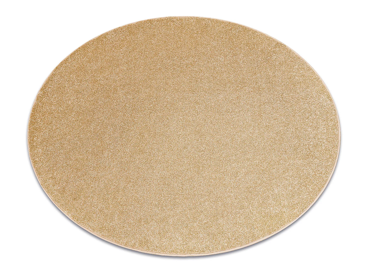 TAPIJT ROND EXCELLENCE goud 511, glad, melange cercle 133 cm
