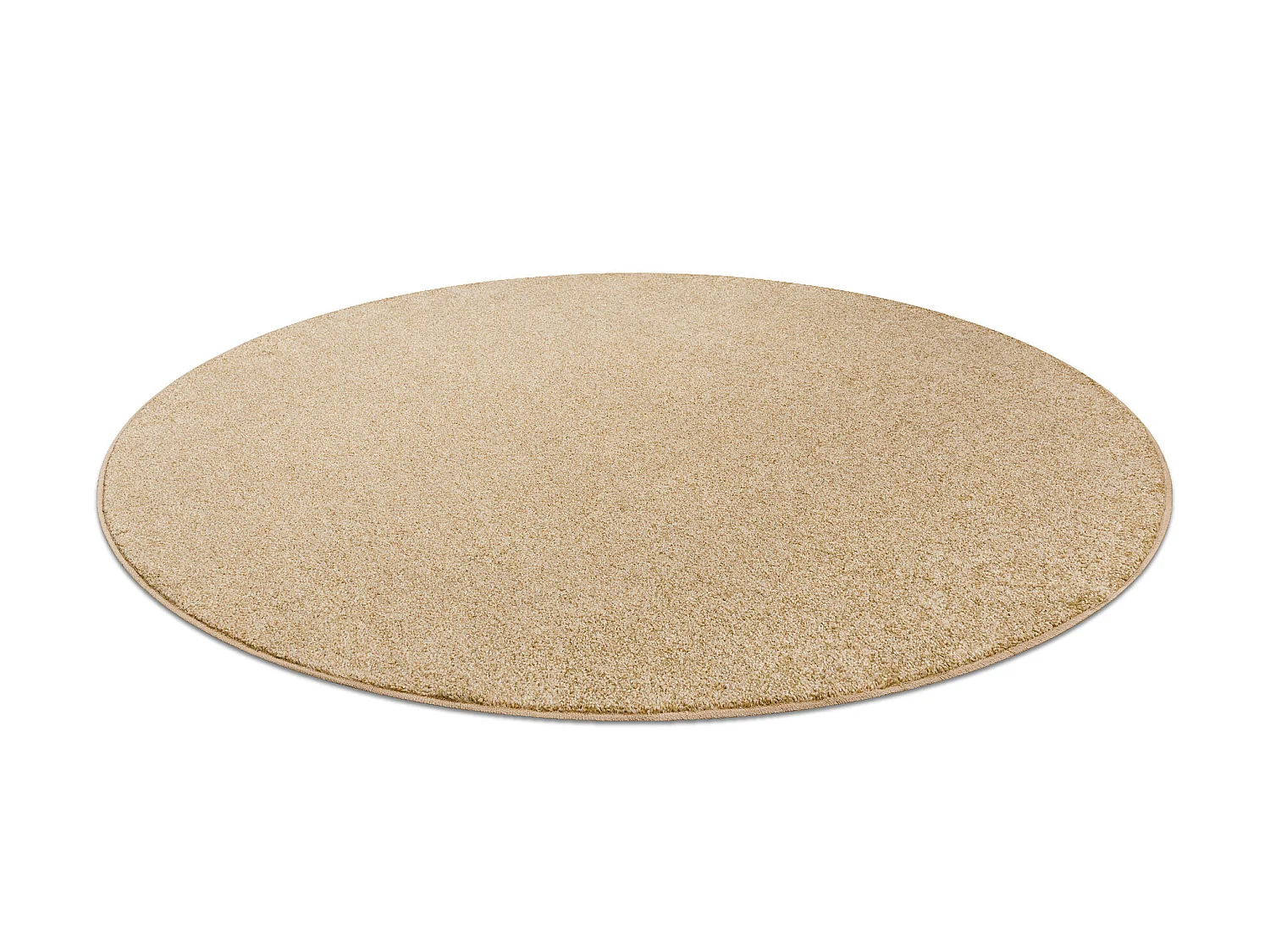 TAPIJT ROND EXCELLENCE goud 511, glad, melange cercle 133 cm