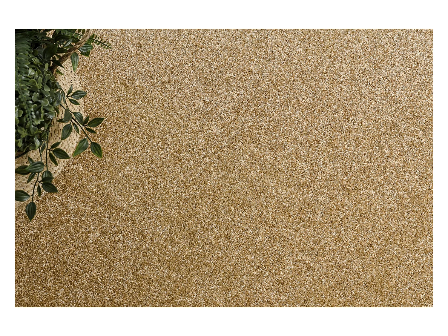 TAPIJT ROND EXCELLENCE goud 511, glad, melange cercle 133 cm