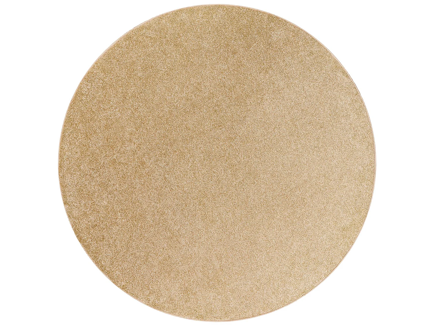 TAPIJT ROND EXCELLENCE goud 511, glad, melange cercle 133 cm