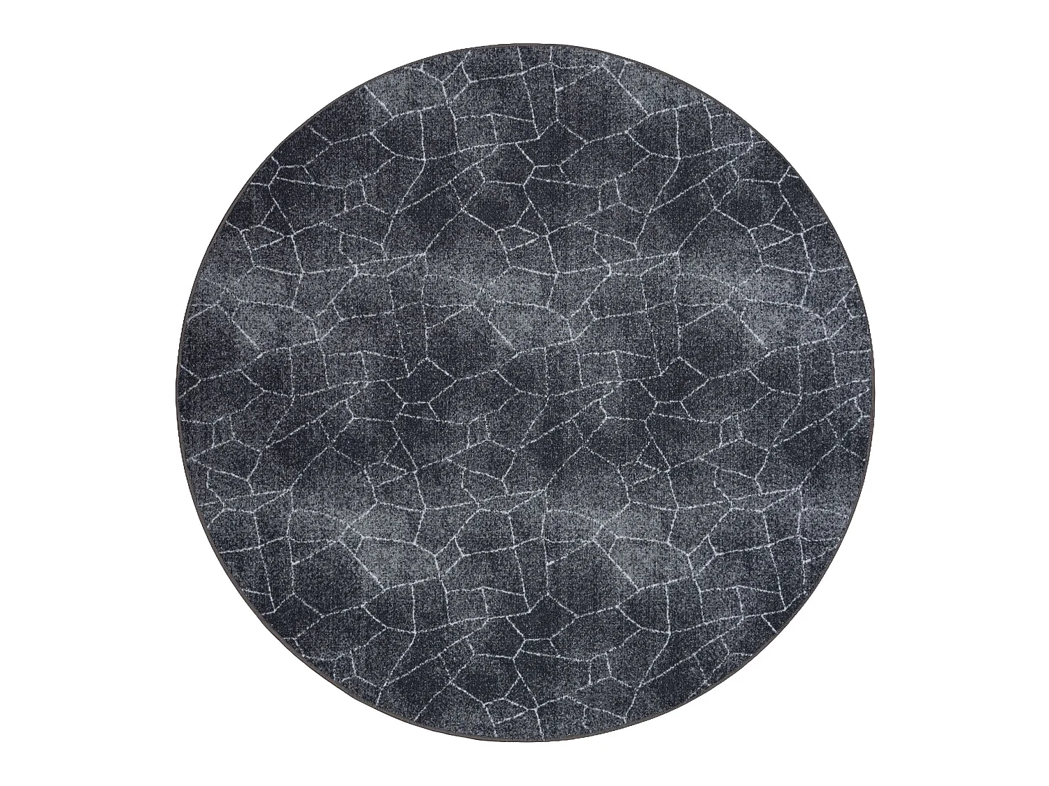 Tapijt STONE ROND steen grijskleuring cercle 133 cm