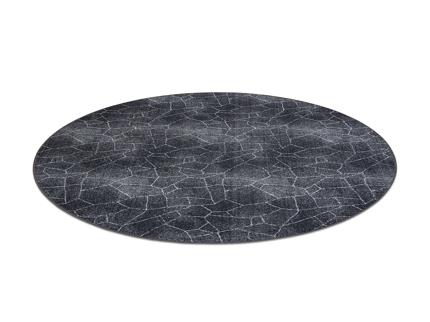 Tapijt STONE ROND steen grijskleuring cercle 133 cm