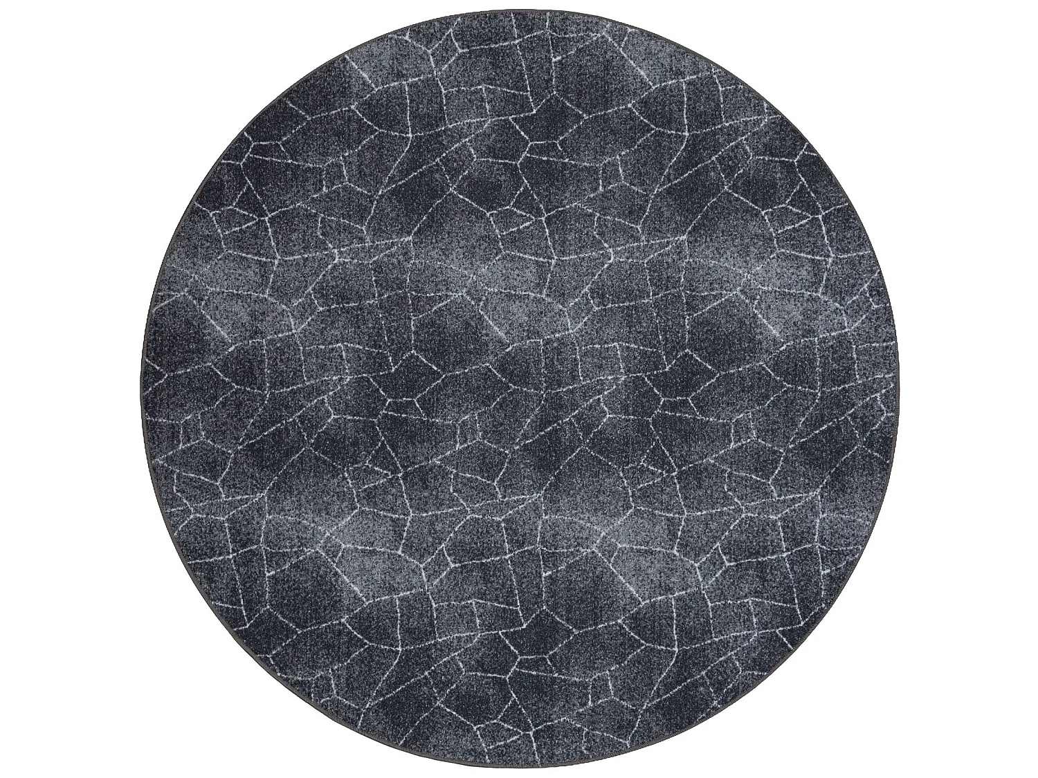 Tapijt STONE ROND steen grijskleuring cercle 133 cm