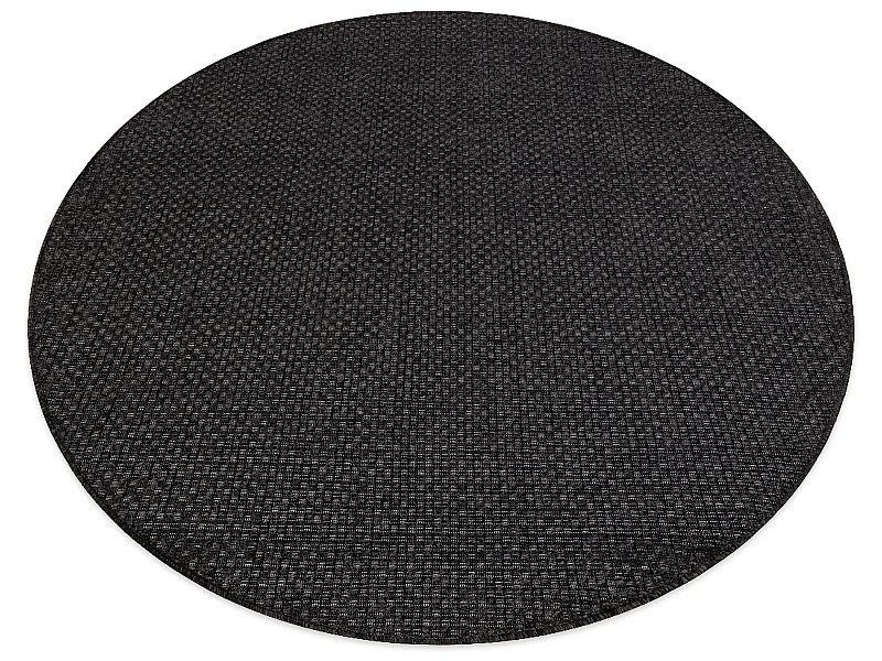 Teppich TIMO 0000 Kreis SISAL draussen schwarz cercle 150 cm