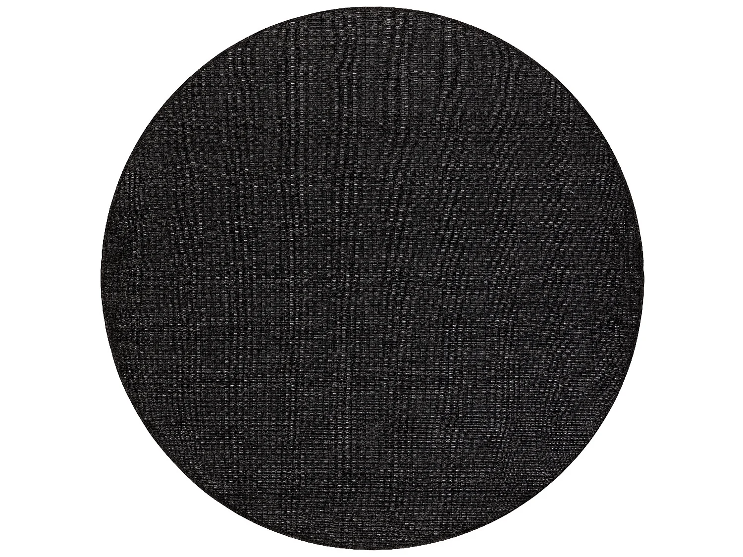 Tapis TIMO 0000 cercle SIZAL extérieur noir cercle 150 cm