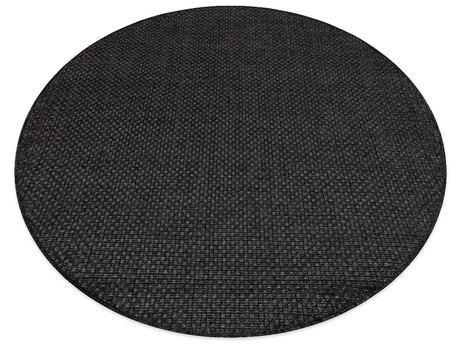 Tapis TIMO 0000 cercle SIZAL extérieur noir cercle 150 cm