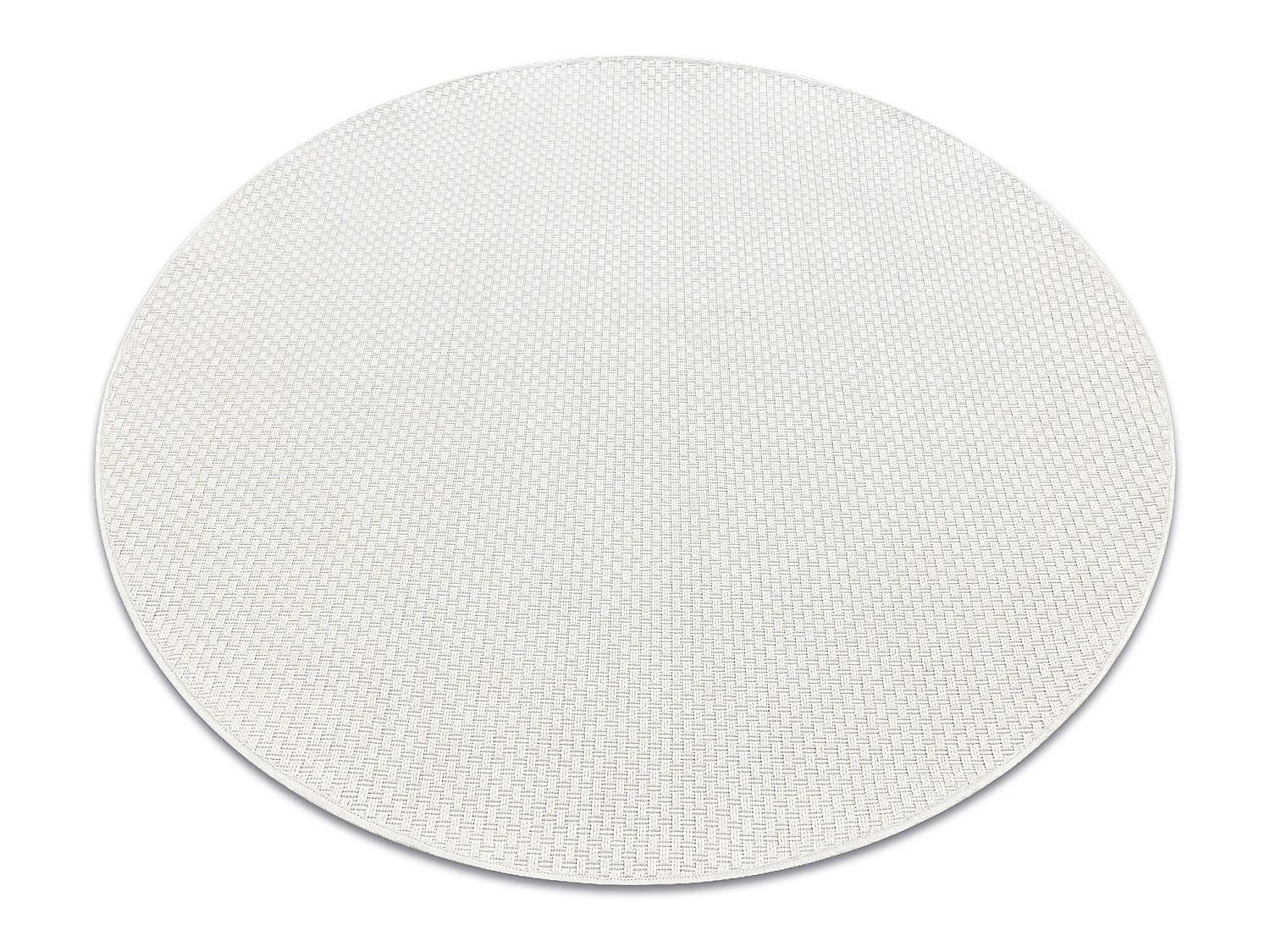 Sisal tapijt TIMO 6272 cirkel buitenshuis wit cercle 200 cm