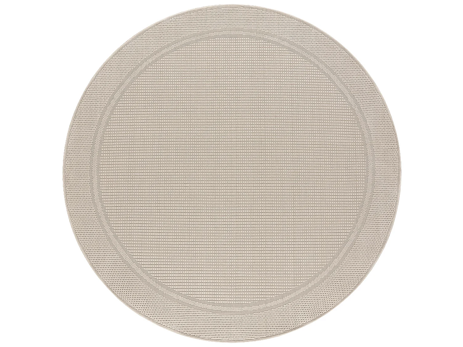 Teppich TIMO 5979 Kreis SISAL draussen Rahmen beige cercle 200 cm