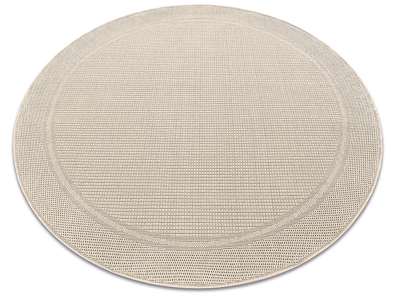 Teppich TIMO 5979 Kreis SISAL draussen Rahmen beige cercle 200 cm