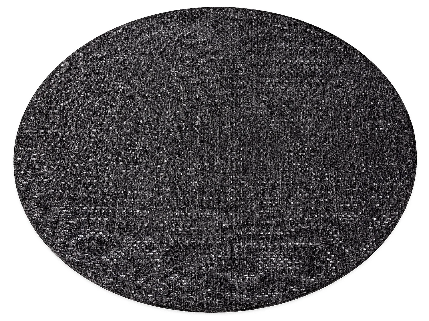 Sisal tapijt TIMO 6272 cirkel buitenshuis crno cercle 200 cm