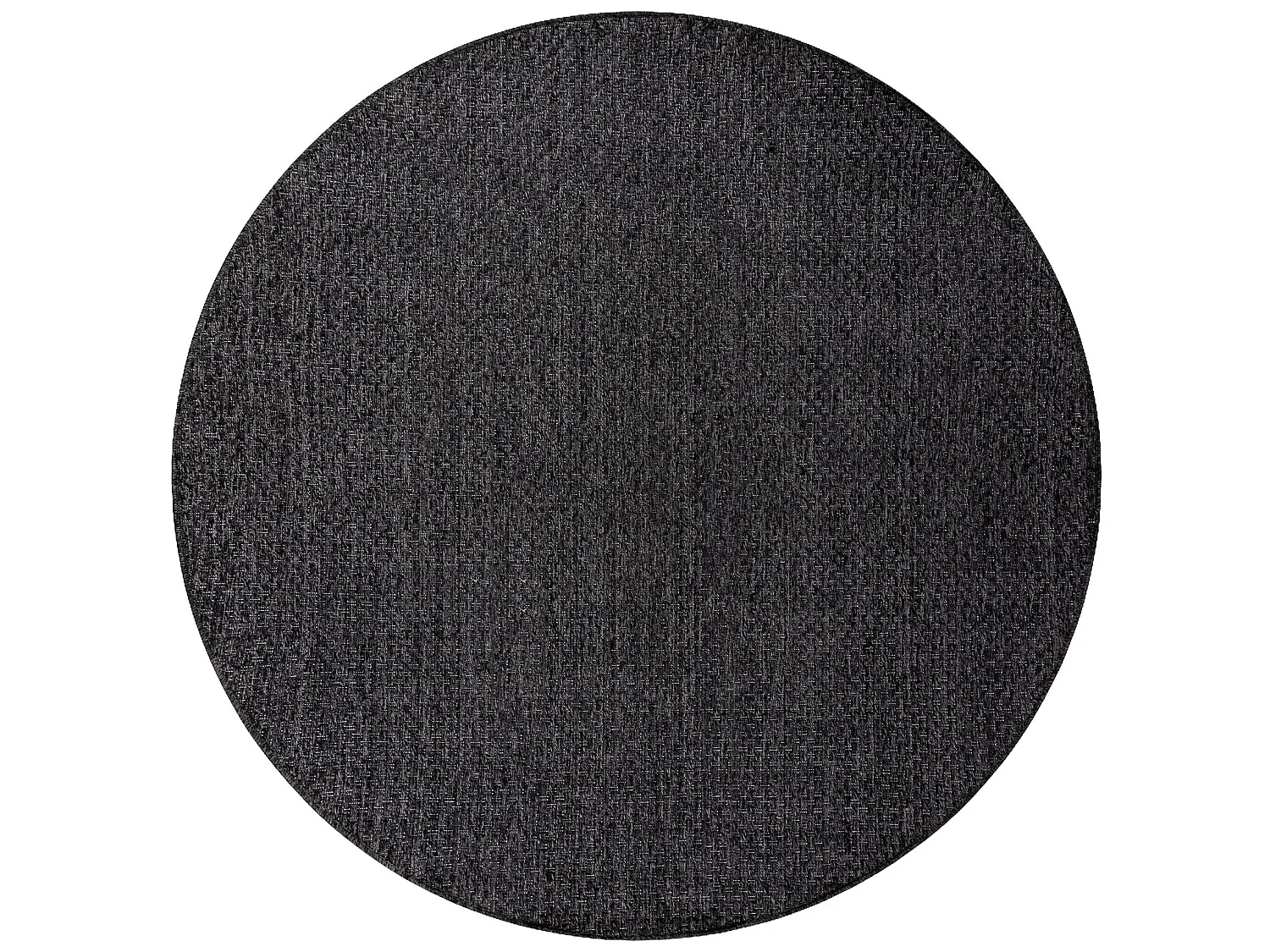 Sisal tapijt TIMO 6272 cirkel buitenshuis crno cercle 200 cm