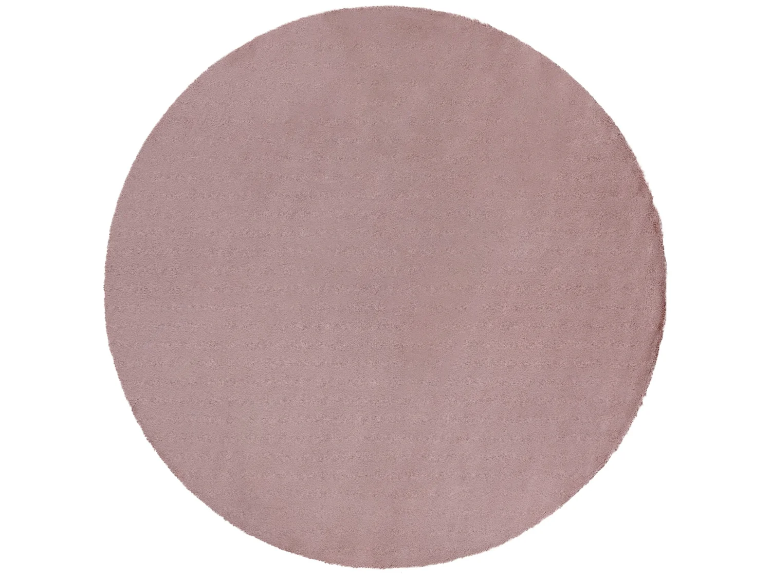 Tapijt BUNNY ROND rozekleuring IMITATIE konijnenvacht cercle 160 cm