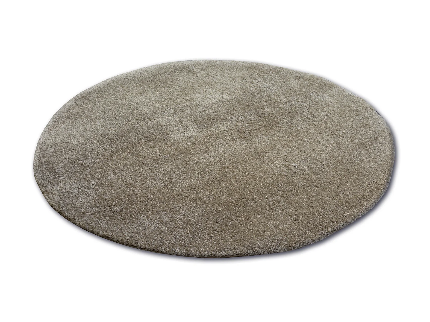Tapis cercle SHAGGY MICRO Beige foncé cercle 100 cm