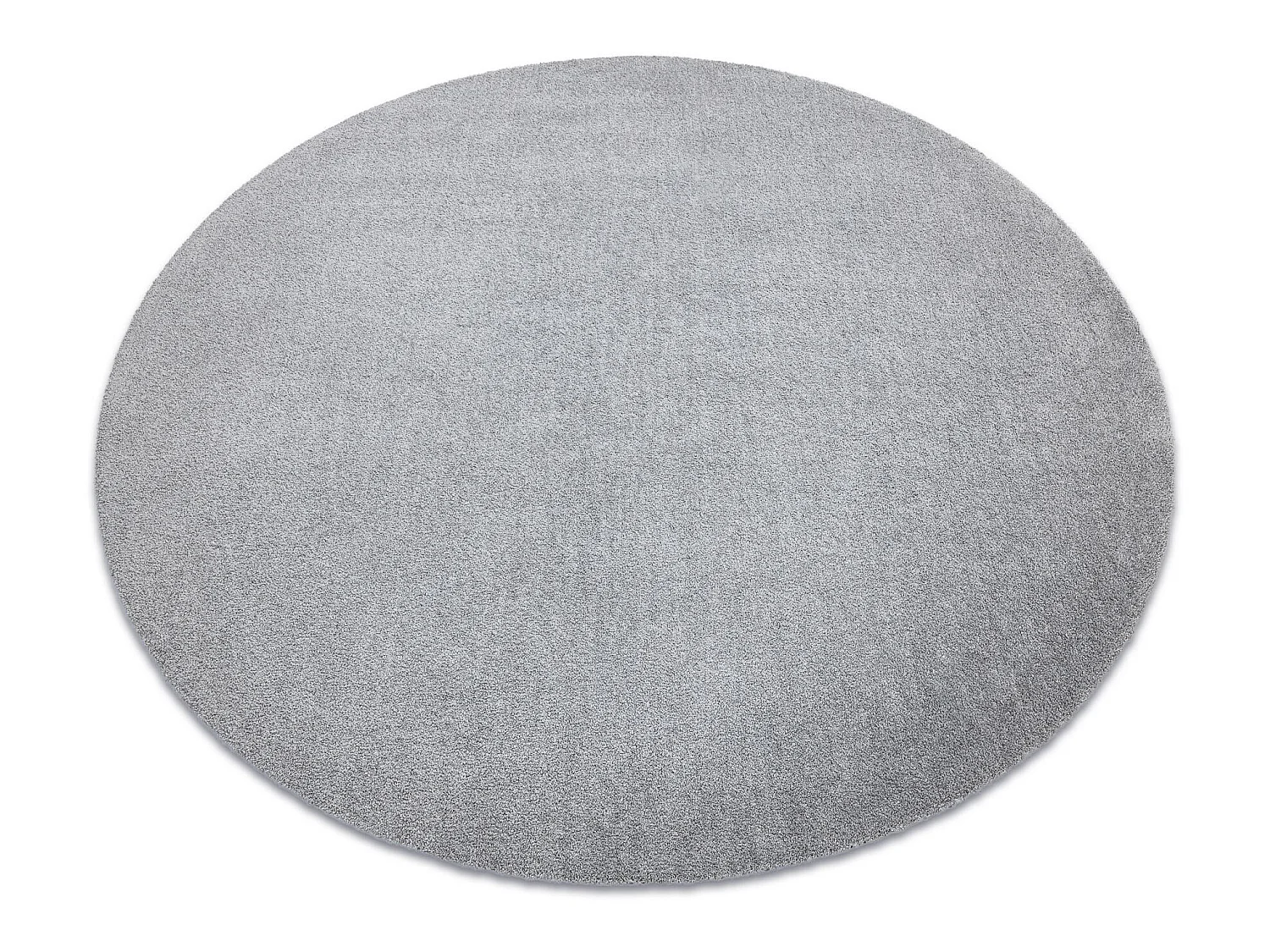 Modern tapijt wasbaar LATIO 71351060 rond zilverkleuring cercle 80 cm