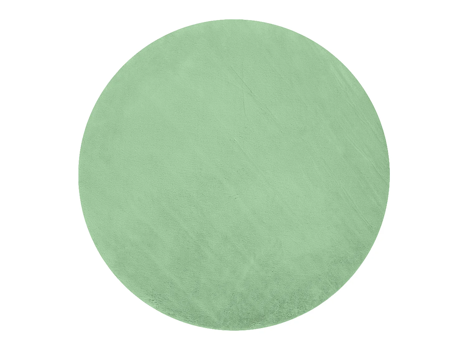 Tapijt BUNNY ROND groen IMITATIE konijnenvacht cercle 100 cm