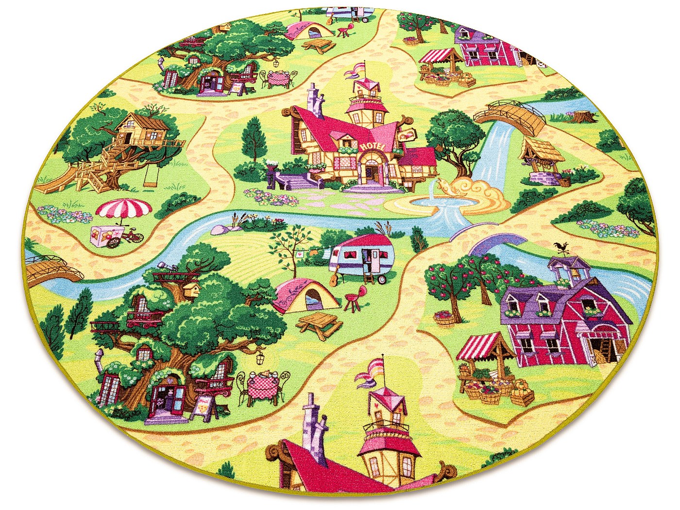 Teppich CANDY TOWN Für Kinr Straßen Stadt - Nach Maß