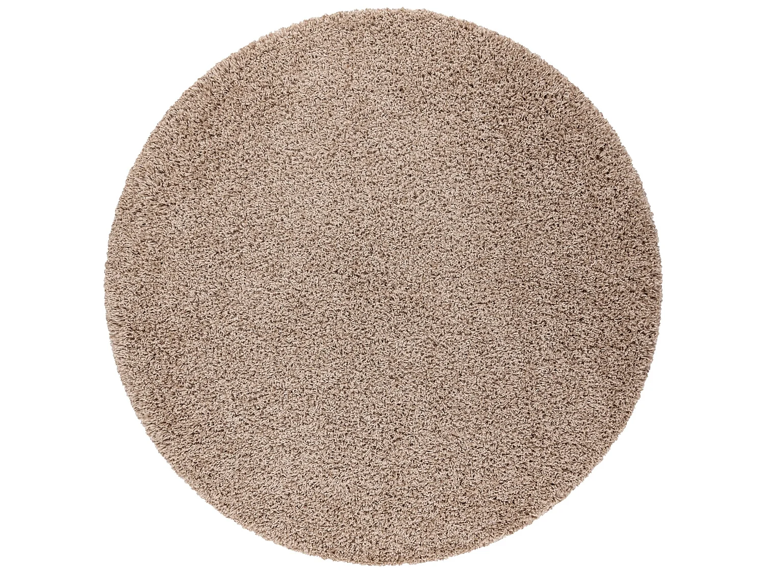 Tapijt SOFFI ROND shaggy 5cm beige  cercle 80 cm
