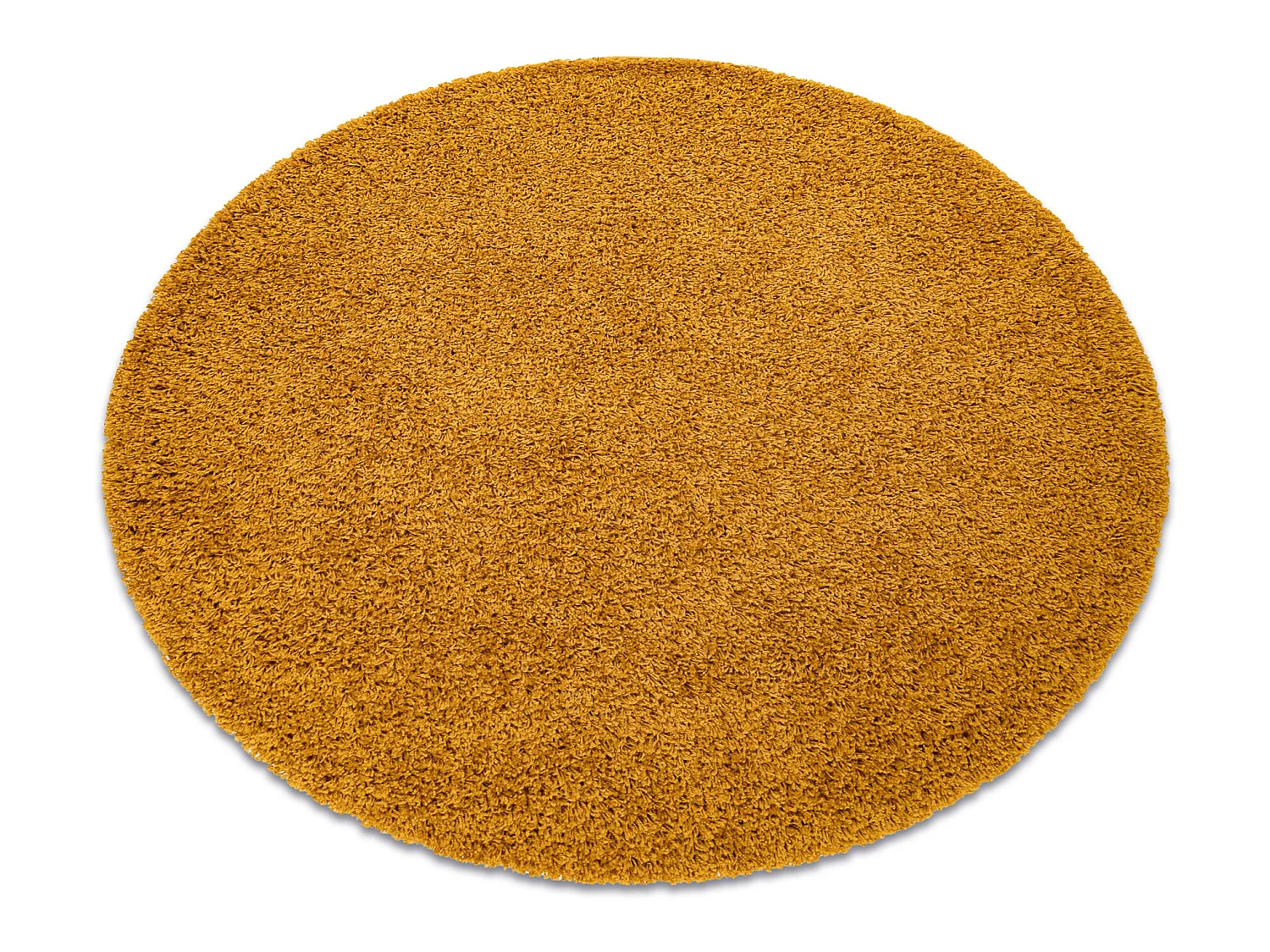 Tapis SOFFI Cercle shaggy 5cm or cercle 160 cm