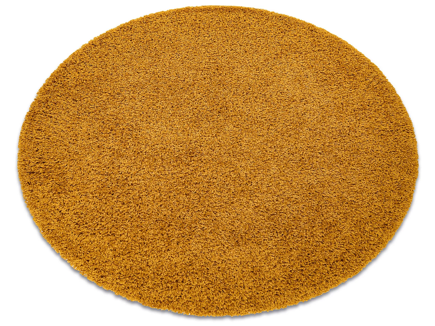 Tapis SOFFI Cercle shaggy 5cm or cercle 160 cm
