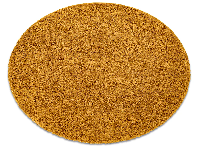 Tapis SOFFI Cercle shaggy 5cm or cercle 160 cm