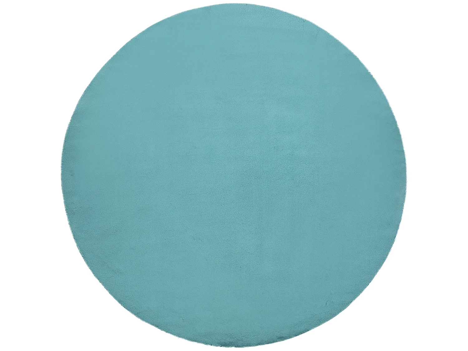 Teppich BUNNY Kreis aqua blau IMITATION VON KANINCHENPELZ cercle 120 cm